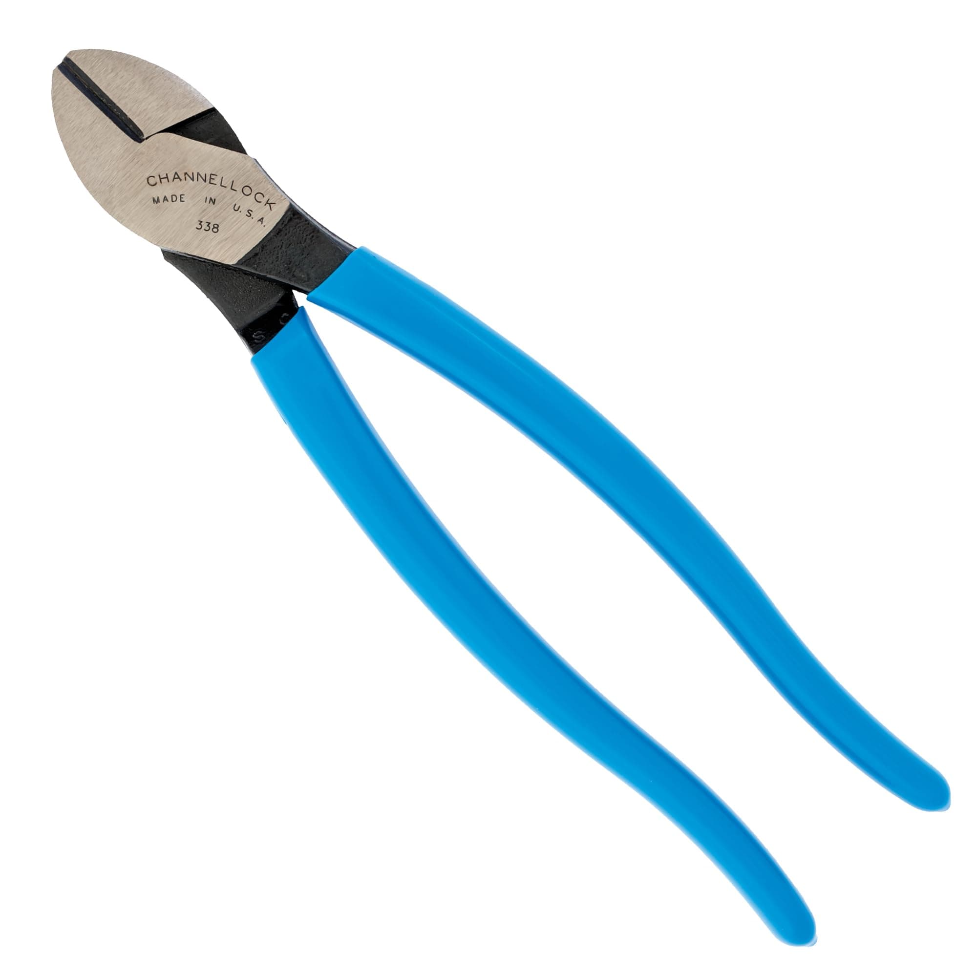 Channellock 338 Diagonal Cutting Plier,8" L, Blue